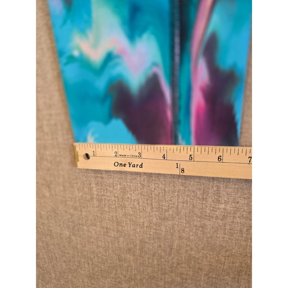 Tek Gear Ultrastretch Leggings Womens 1X Multicolor Abstract Pocket Yoga Pants - Picture 8 of 11